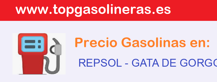 Precios gasolina en REPSOL - gata-de-gorgos